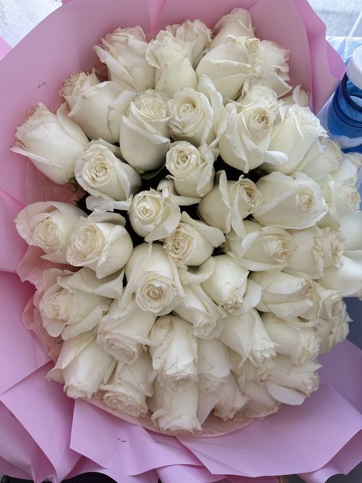 Букет от 50 белых роз