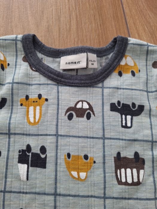 Set bluza si pantaloni prim strat din lana merino