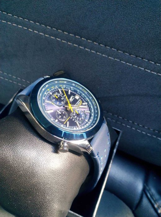 Мъжки ръчен Часовник Citizen Blue Angels World Chronograph дата,ден ч