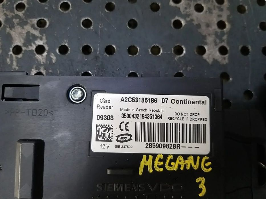 Contact cititor card renault megane 3 a2c5318518607 285909828r