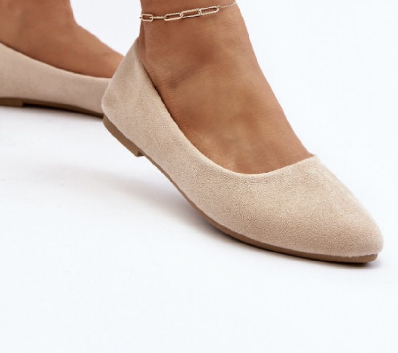 Дамски бежови балерини