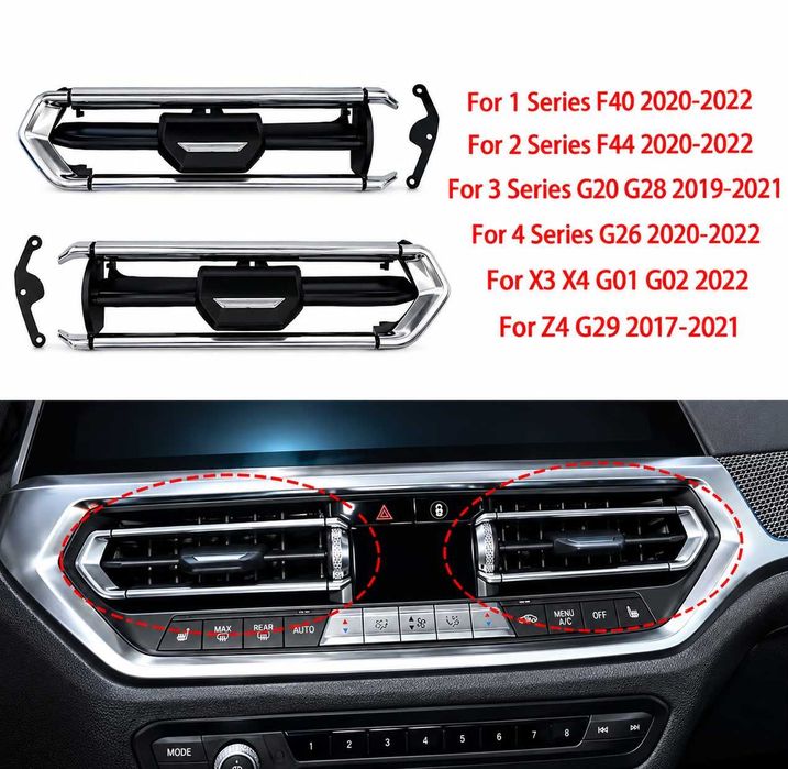 Grile aerisire grilă centrală ventilație aer climă AC BMW F40 F44 G20 G26 G28 X3 X4 G01 G02 Z4 G29 64119855415