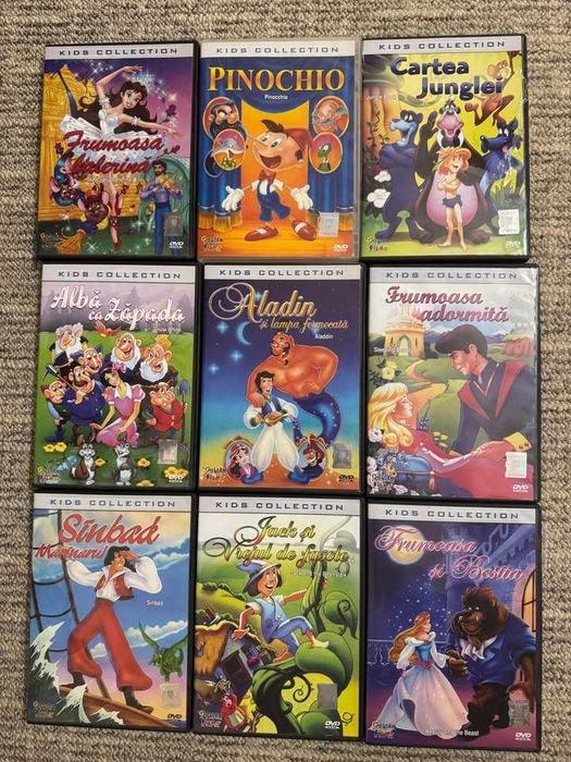 Vând DVD-uri cu desene animate in limba romana