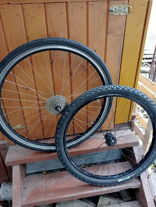 Roata spate 28 butuc Shimano Alfine 8 Roata fata 28 dinam  Set mtb 26