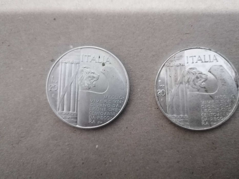 Monede fanteziste Benito Mussolini 1928 si 1943
