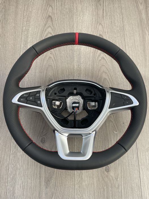 Volan 3 spite piele perforata  sport inel logan 3 sandero 3 Jogger