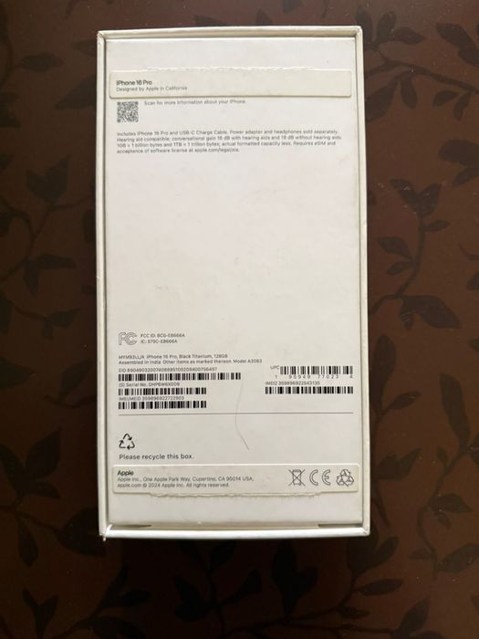 Продам iPhone 16 pro 128