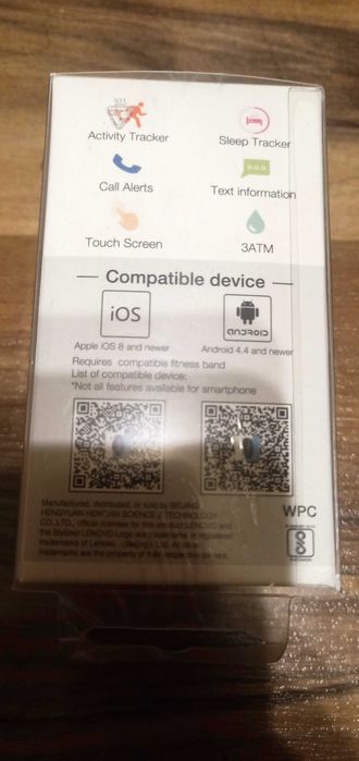 Фитнес гривна Lenovo G02 Fitness PTM7C00001 - PTM7C00001_PRM НОВА