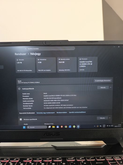 Laptop asus tuf gaming
