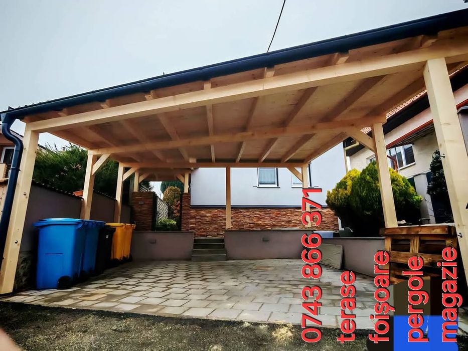 Foisoare și terase pergole magazie pentru depozitare garaje auto din l