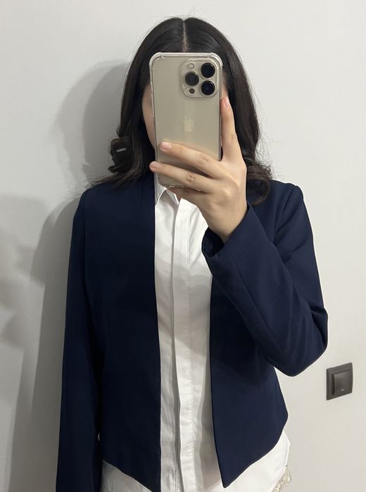 Пиджак темно синий