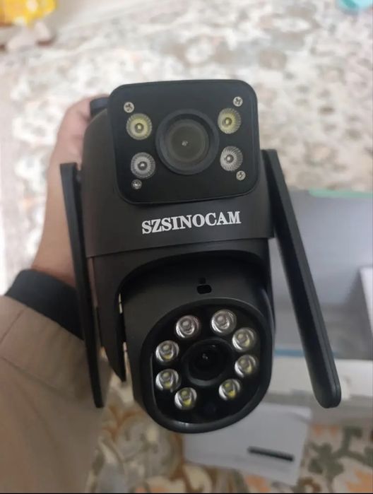 Многофункционална безжична външна охранителна камера с Wi-Fi, 1080p