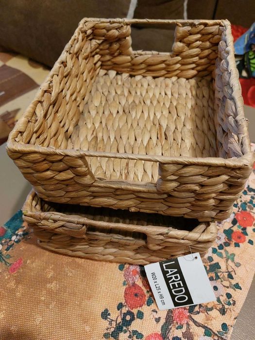 Нови плетени кошници от естествен материал