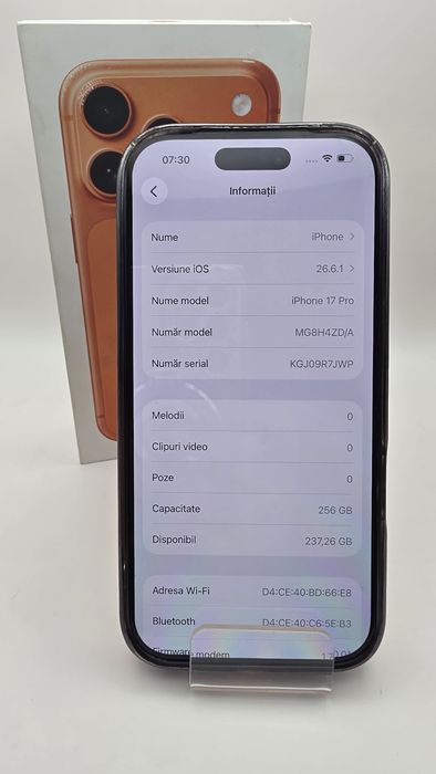 Iphone 17 Pro  100% 256gb Amanet BKG