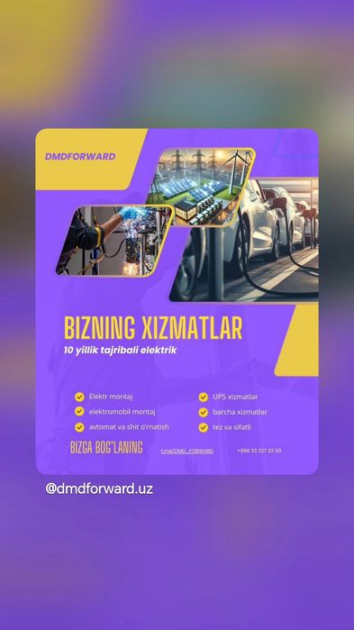 Elektrik xizmati 24/7   Toshkent bo'ylab xizmat
