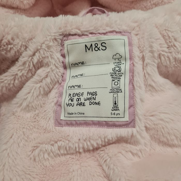 Зимно яке за момиче 5-6 M&S Марк енд Спенсър