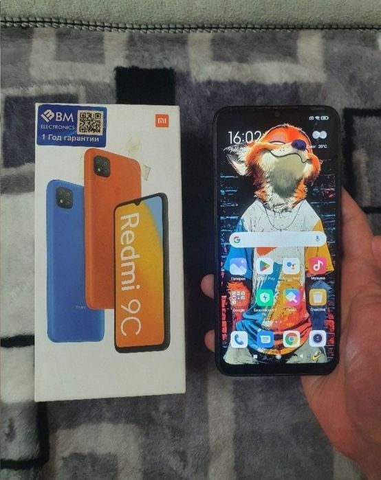 Srochna sotiladi Xiaomi Redmi 9C 128Gb Black sastayani yaxshi aybi yo