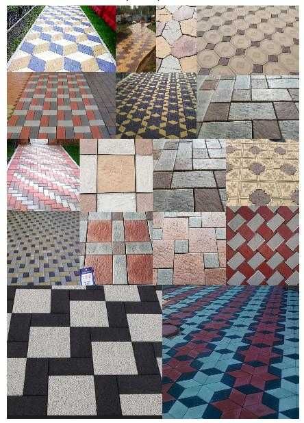 Тротуарная плитка, брусчатка.