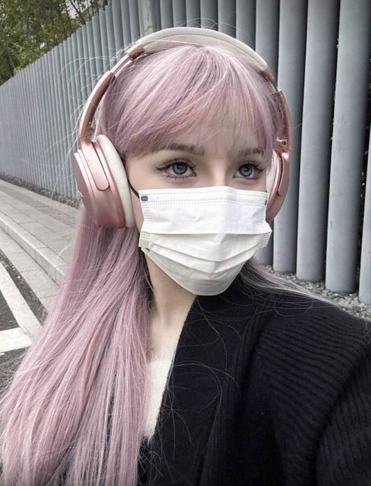 Си тетна перука розова