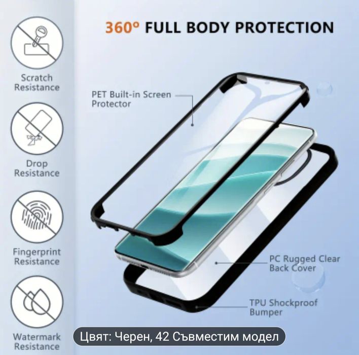 Кейс 360 Redmi note 13 pro 5g