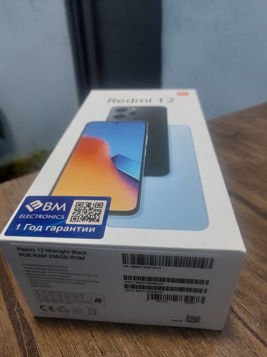 Redmi 12 Black 256 tali