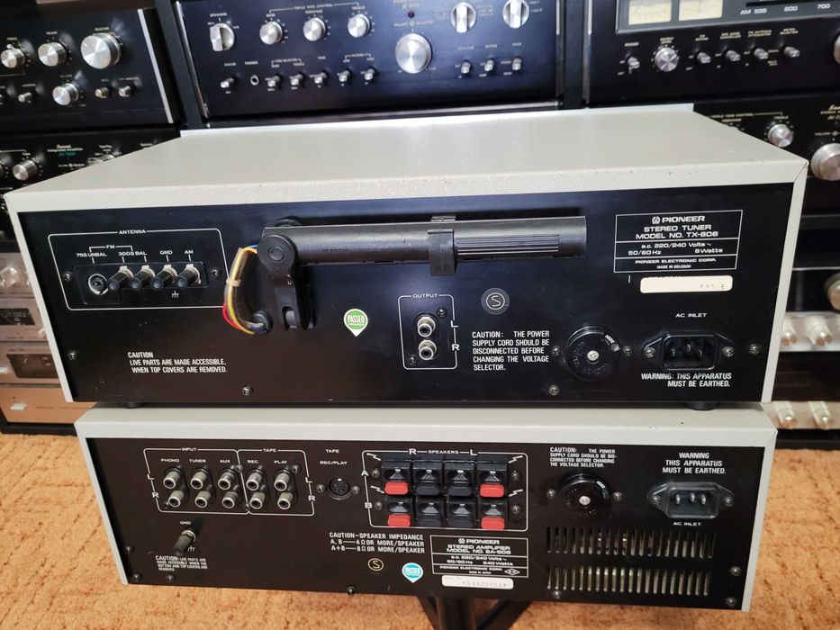 PIONEER SA-506 + PIONEER TX-606 set Hi-Fi vintage *1978
