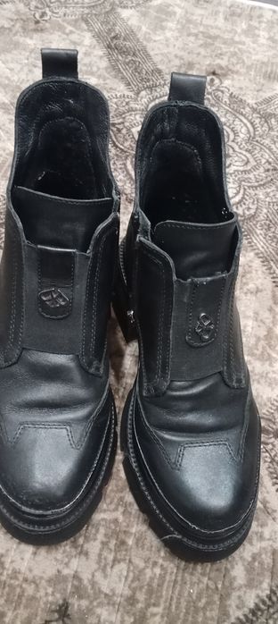 Високи кожени боти дамски за сезона 37 номер кожа