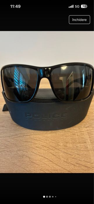 Ochelari de soare Police, negru, cu etui Police