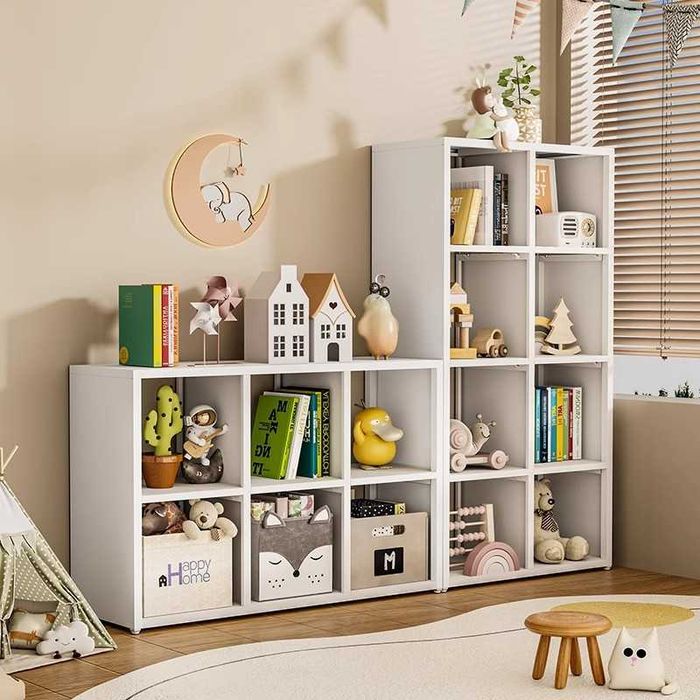 Shkaf javonlari bor\Книжные узкие полки для хранения папок и книг