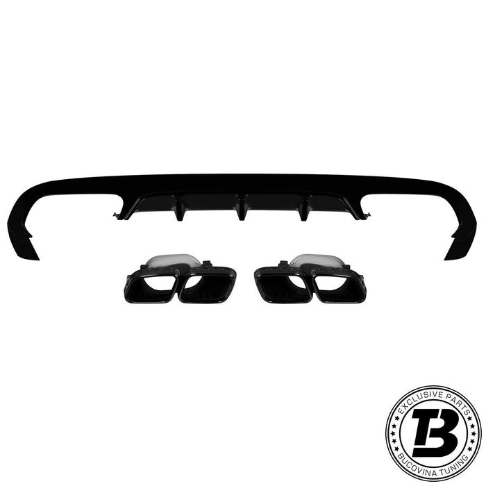 Difuzor Bara Spate cu Ornamente compatibil cu Mercedes E Class C238 E63 Design