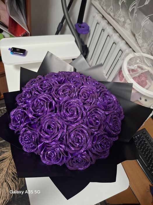 Букет роз ручной работы