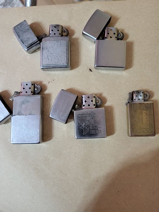 Brichete zippo defecte si super plate vechi metalice