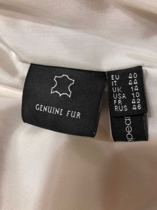 Haina scurta blana naturala nurca femei crem-bej EU(40) Marco Gianoti