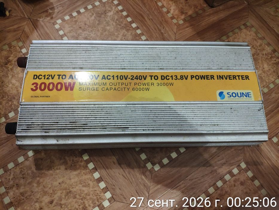 Автомобильный инвертор SOUNE 3000W.