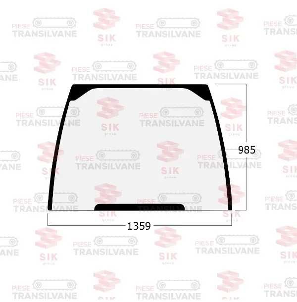 Parbriz pentru buldoexcavatoare Caterpillar 414E, 416E, 420E