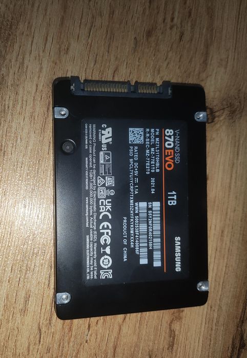 SSD samsung 870 evo 1tb