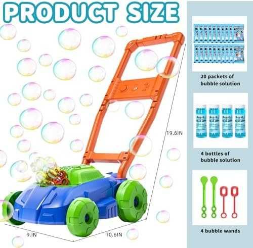 Нова Автоматична машина за сапунени балони мехурчета детска косачка синя играчка дете