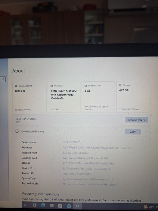 Лаптоп Lenovo ideapad 3