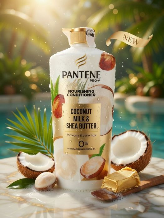 Америка Шампунь  Pantene Pro-V Nourishing Shampoo, Coconut Milk &