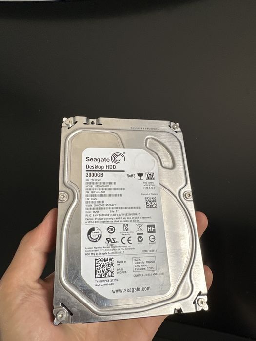 HDD 3tb 3000gb хард жесткий диск накопитель память 3000гб