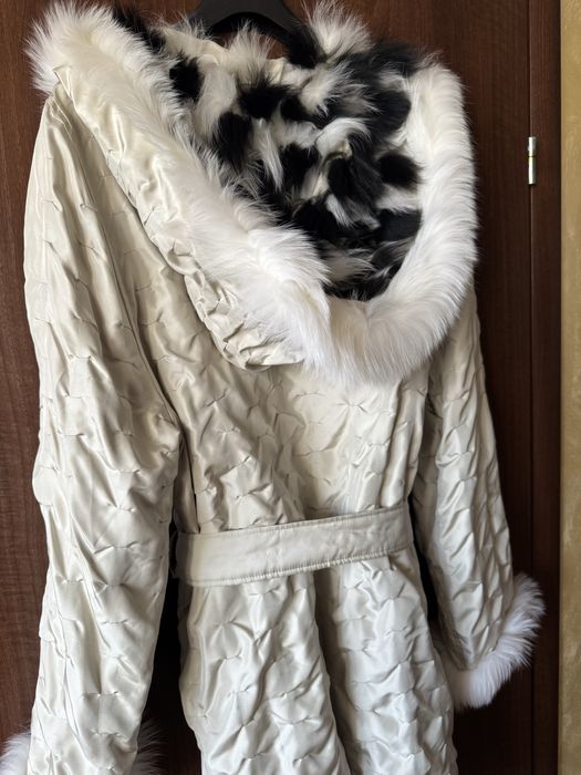 Дамски шлифер/ тренч с две лица.