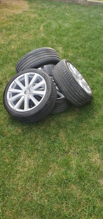 Jante aliaj VW R18 5x112 ET 51+ anvelope noi