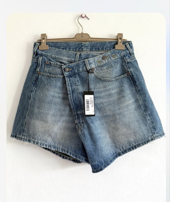 Blugi scurti R13,culoarea Bain blue, măsura 28, noi