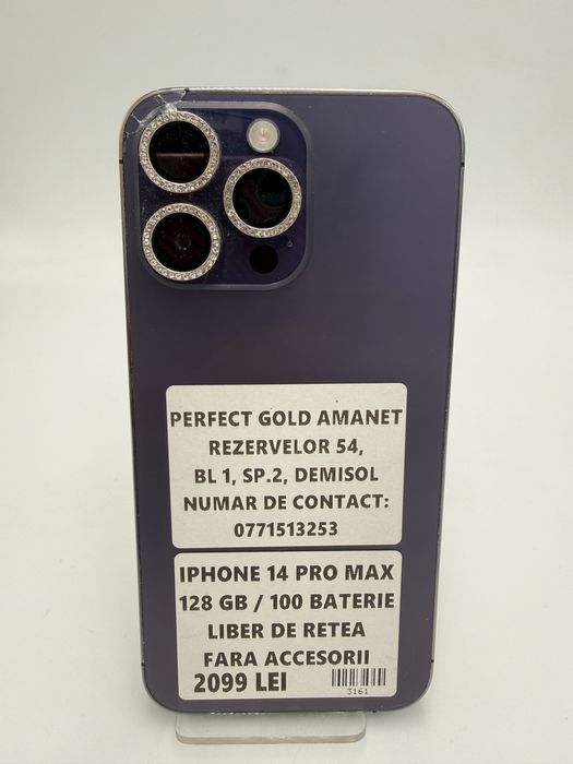 Iphone 14 Pro Max 128GB 100 baterie Cod 3161