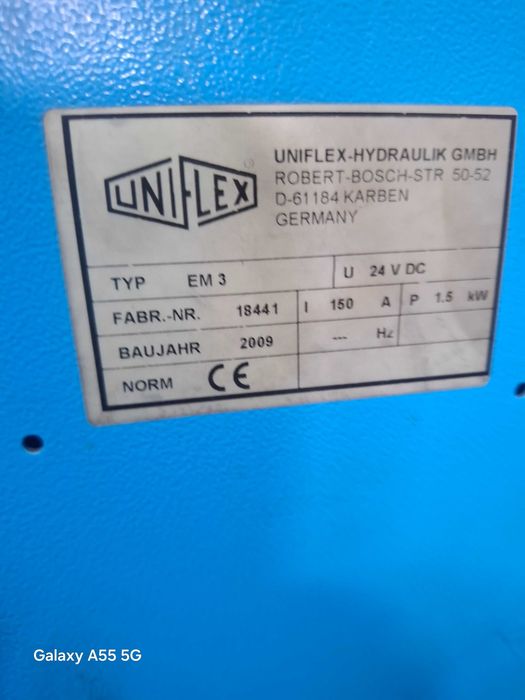 Aparat taiat furtun hidraulic profesional pentru atelier mobil la 24 V 1,5 kw