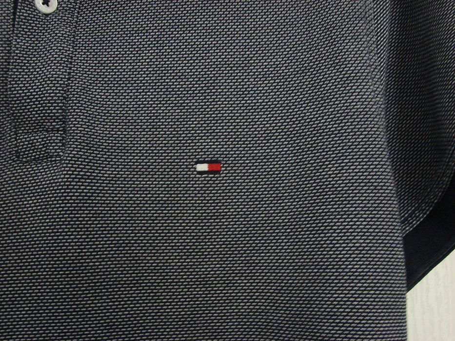 Tricou TOMMY HILFIGER, Marime S/Slim Fit, Bleumarin, Autentic/Original