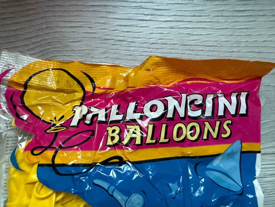Baloane PALLONCINI, culoarea galbenă - 500 de bucăți
