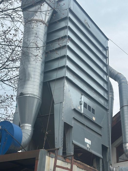 Exhaustor industrial + Sistem Filtrare Praf – Stare foarte bună