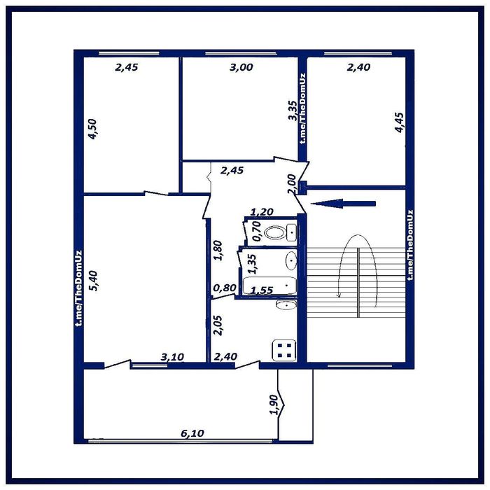 Чиланзар 26-й квартал Ориентир: Школа 107 Четырёх комнатная кирпич