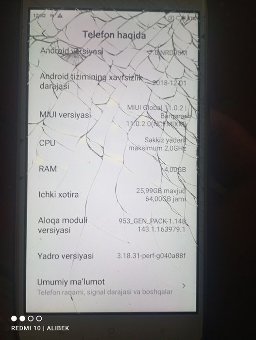 Redmi  not 4 x telfonni
